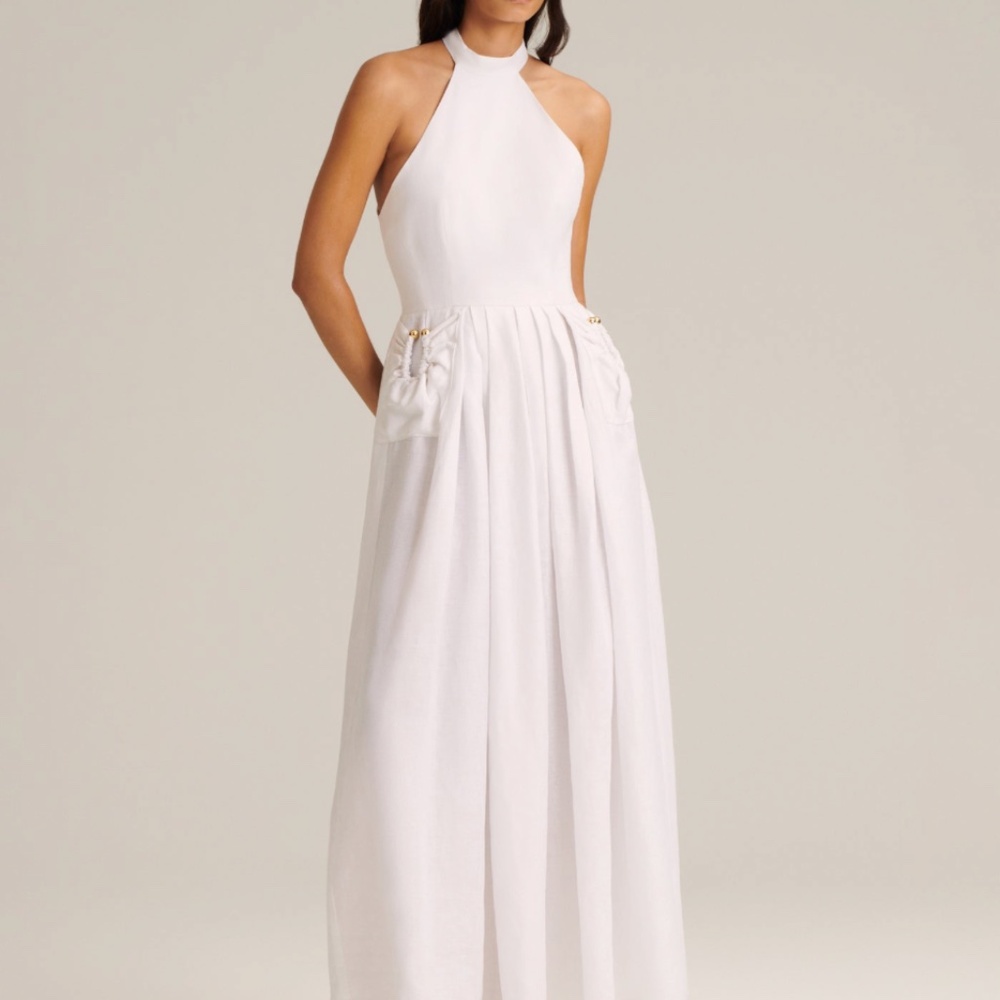 Scanlan Theodore Linen Turban Pocket Dress Size 2 (Sold Out)